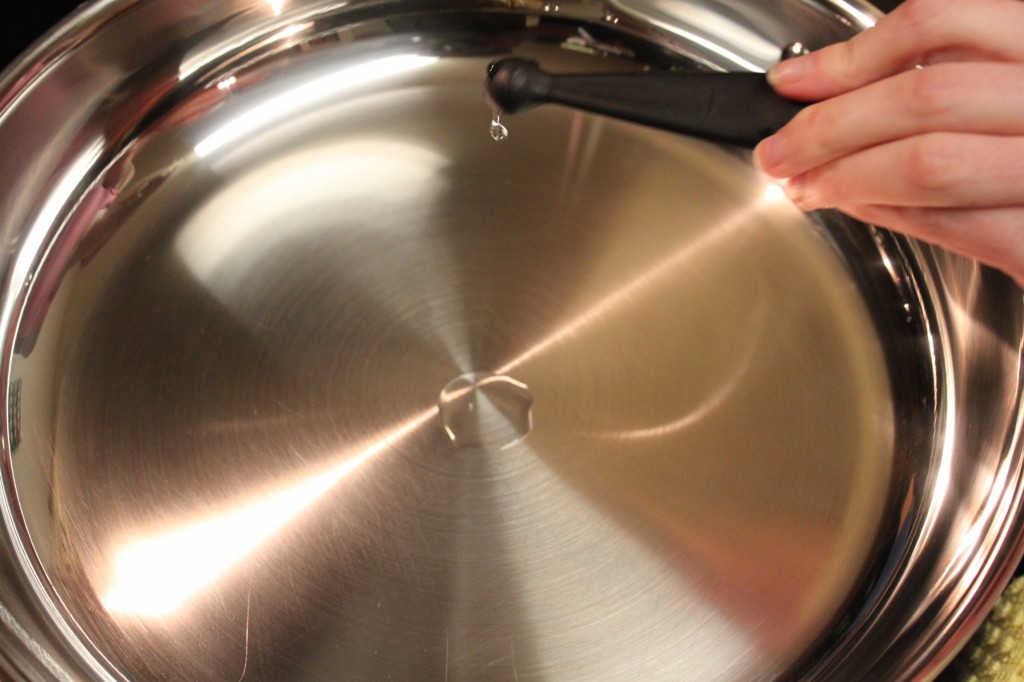 Stainless-Steel Pan is NON-STICK, The Water Test