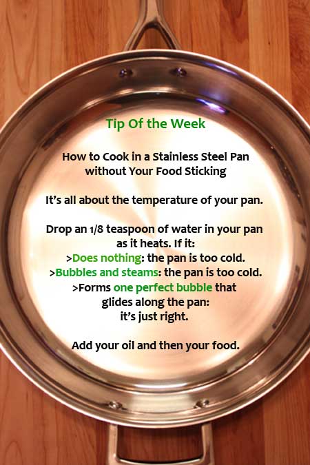 Stainless-Steel Pan is NON-STICK, The Water Test