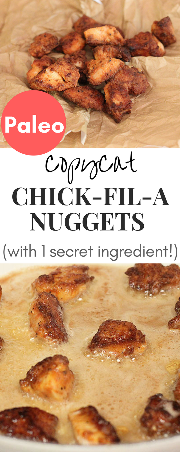 Copycat paleo chick-fil-a chicken nuggets recipe!