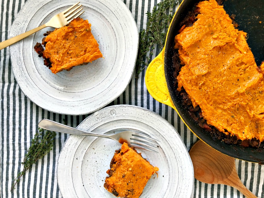 The ultimate comfort meal! Paleo sweet potato shepherd's pie! Savory and filling! Everyone in your family will devour this!