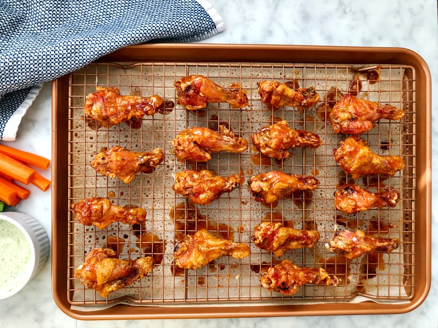 Mouthwatering! Sweet and Spicy Paleo Chicken Wings! They are crispy and packed with flavor. For your next party!