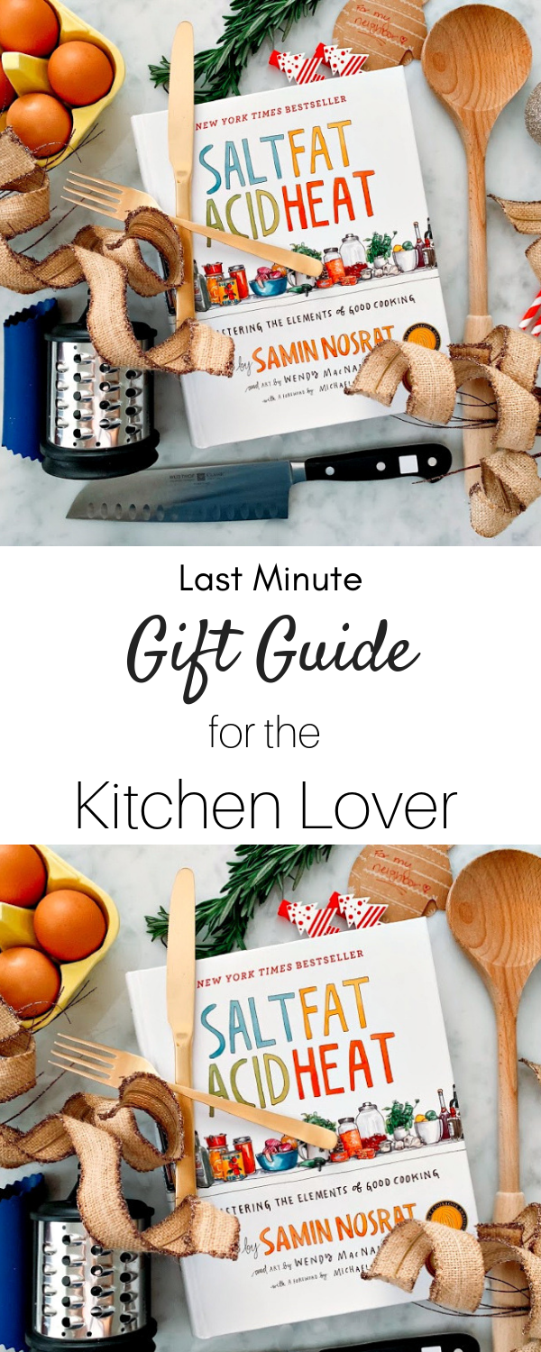 The ultimate list of gifts for the kitchen lover in your family! It's perfect for last minute gift giving and all the items are under thirty dollars!