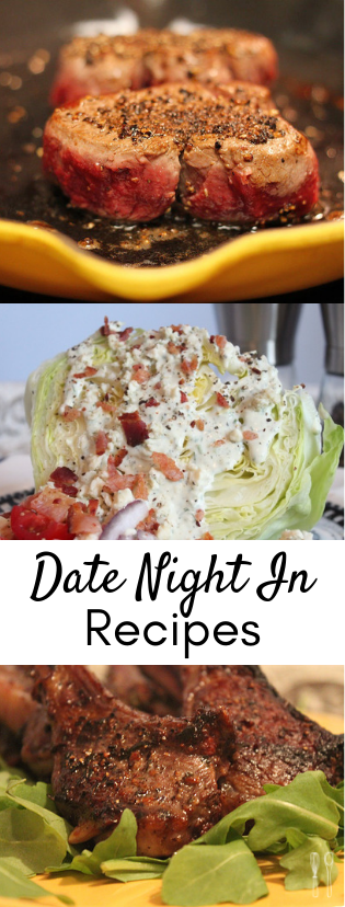 Date night recipes that are sure to please whoever you're cooking for or eating with! Perfect recipes for Valentine's Day or to stay-in. Includes wine pairings!