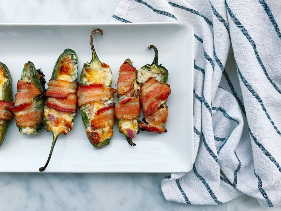 bacon wrapped jalapeno poppers!
