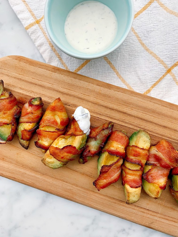 These crispy and creamy bacon wrapped avocado fries are simple and mouthwatering! Perfect for any gathering!