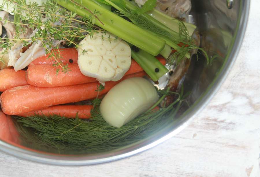 Easiest Homemade Chicken Stock - Simple Everyday Home