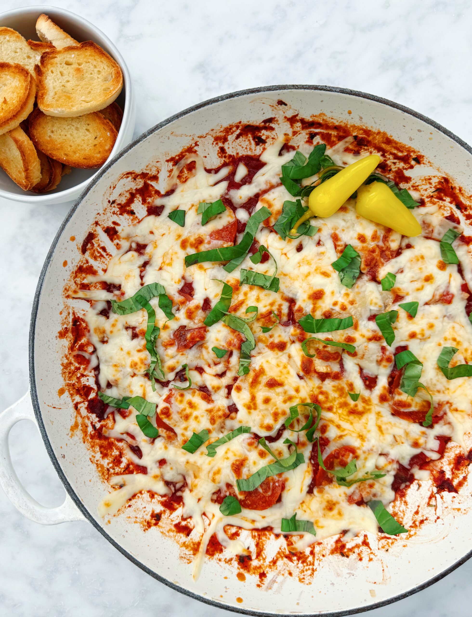 Cheesy Pizza Skillet