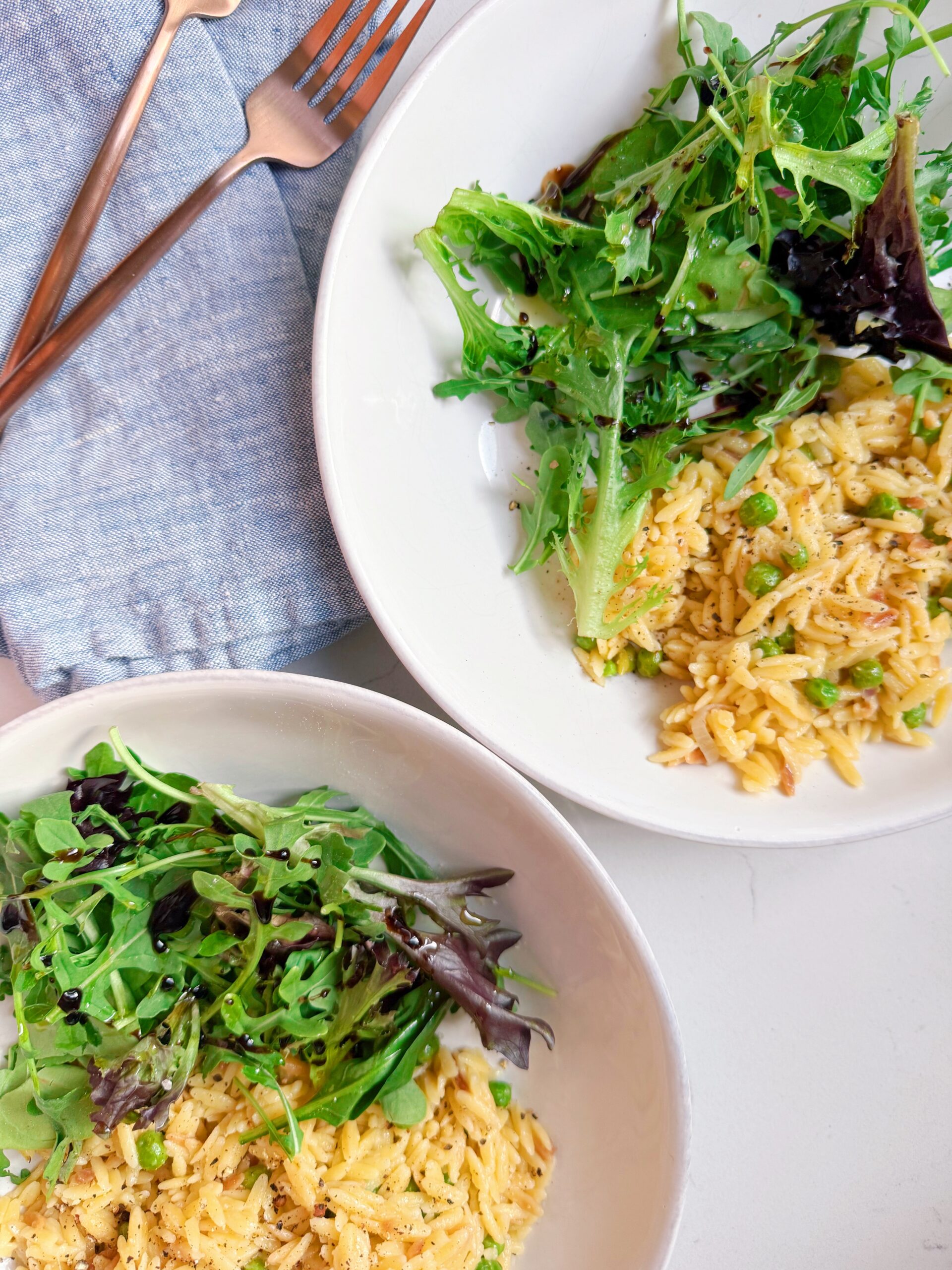 The Pasta of Summer: Lemony Orzo Pasta with Shaved Parmesan!